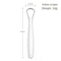 Non-Slip Handle Tongue Scraper Portable Single Layer Tongue Scraper Reusable Stainless Steel Oral Mouth Brush Case Tongue Clean