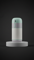 Refillable Toothpaste Dispenser in Charcoal